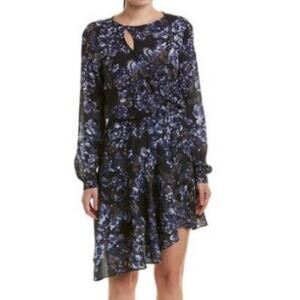 NEW with Tags Parker NWT Bluebonnet Asymmetrical Dress, Size X-Small, MSRP $398